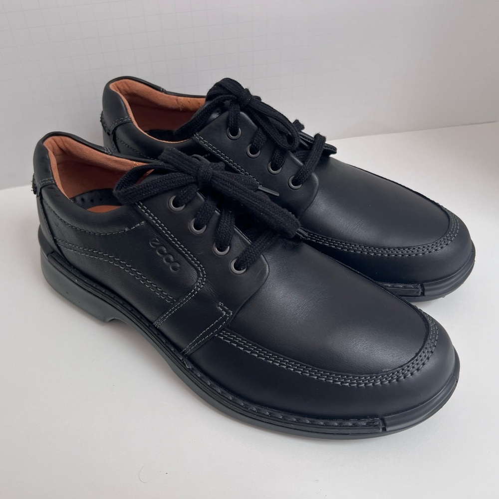 ECCO Fusion II Tie Shoes Oxfords - Black - Men Comfort - Size 1…